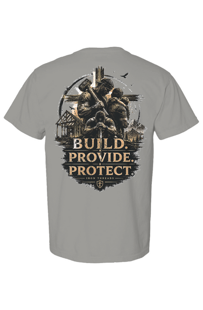 Build Provide Protect Heavyweight T Shirt