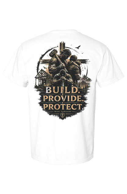 Build Provide Protect Heavyweight T Shirt