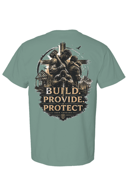 Build Provide Protect Heavyweight T Shirt