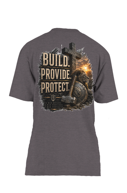 Build, Provide, Protect Oversized Heavyweight T Shirt