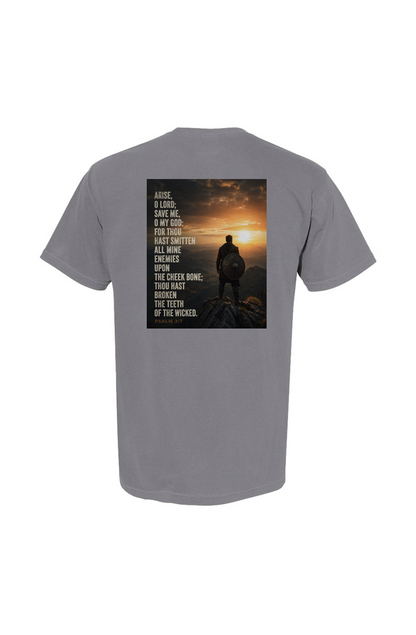 Psalm 3:7 Heavyweight Pocket Tee