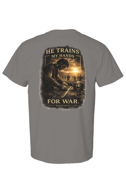 Psalm 18:34 Heavyweight T Shirt