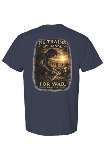 Psalm 18:34 Heavyweight T Shirt