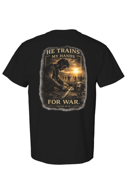 Psalm 18:34 Heavyweight T Shirt