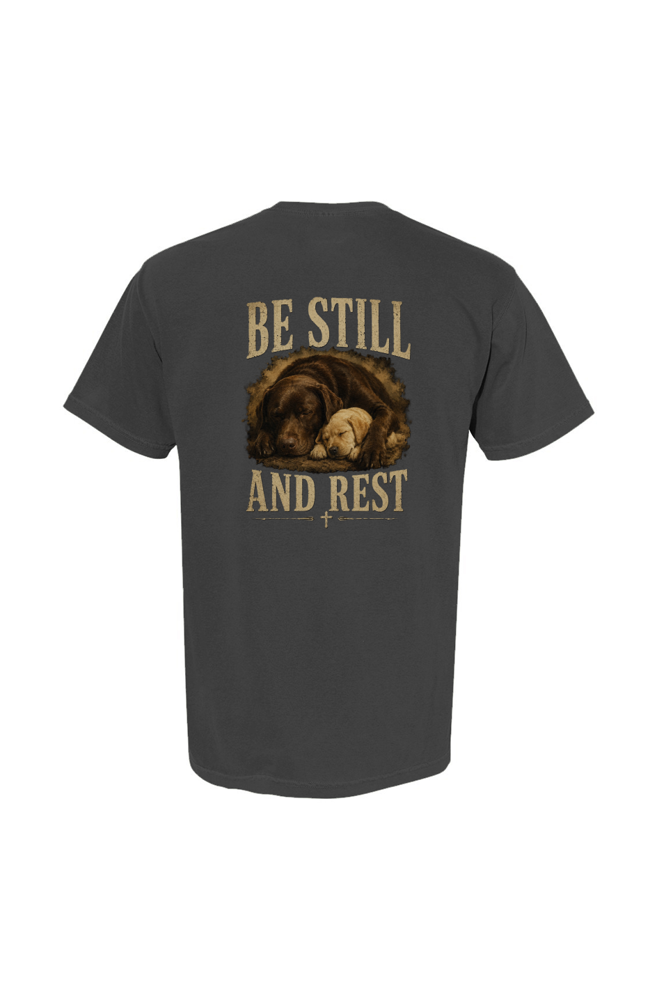 Be Still and Rest Heavyweight Pocket-T-Shirt