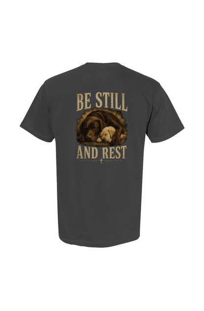 Be Still and Rest Heavyweight Pocket-T-Shirt